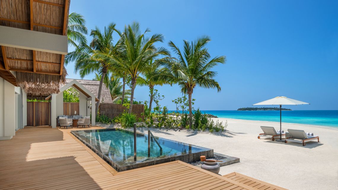 Two-Bedroom Beach Pool Villa at JW Marriott Maldives Kaafu Atoll Island Resort thumbnail 4